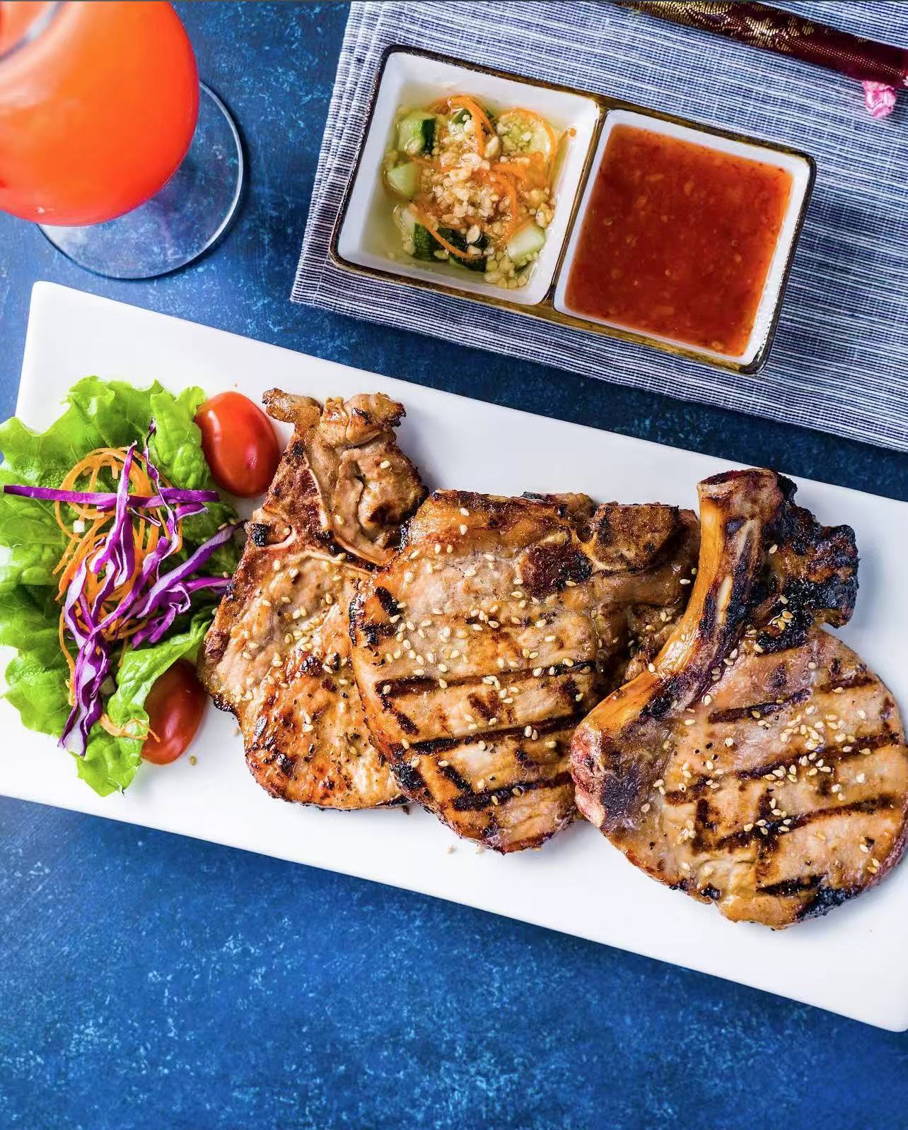 Thai Grilled Pork Chops